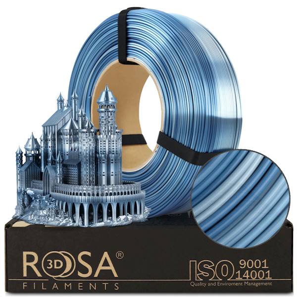 Rosa3D ReFill PLA Silk Multicolour Pacific 1kg 1,75mm