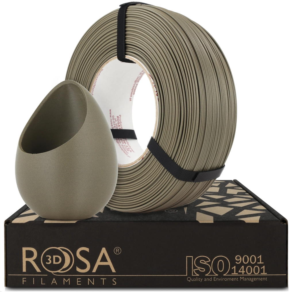 Rosa3D ReFill PLA-CF Matt Olive Brown 1,75mm 1kg