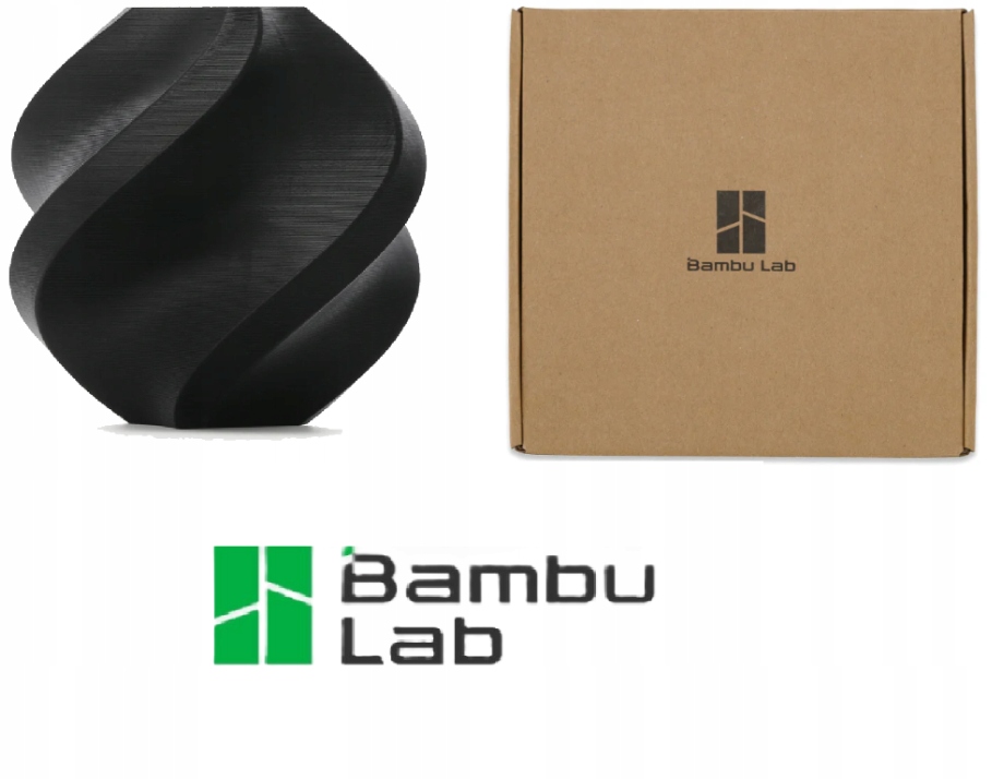 Filament Bambu Lab PLA Refill Basic Refill Black 1 kg 1.75mm
