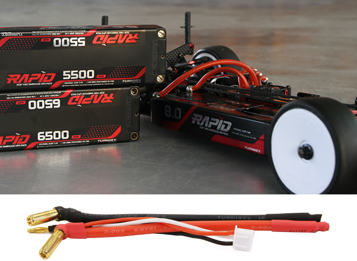 Akumulator LI-PO Turnigy RAPID 7,4V 5500mAh 2S2P 140C/280C Premium Hardcase Lipo Battery Pack 