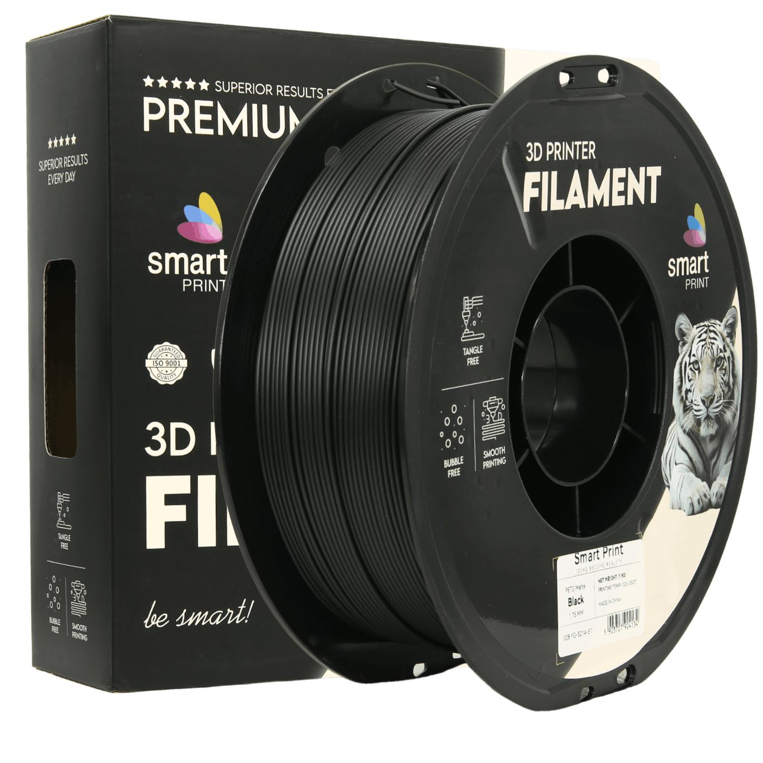 Smart Print PETG Matte Black 1kg 1,75mm