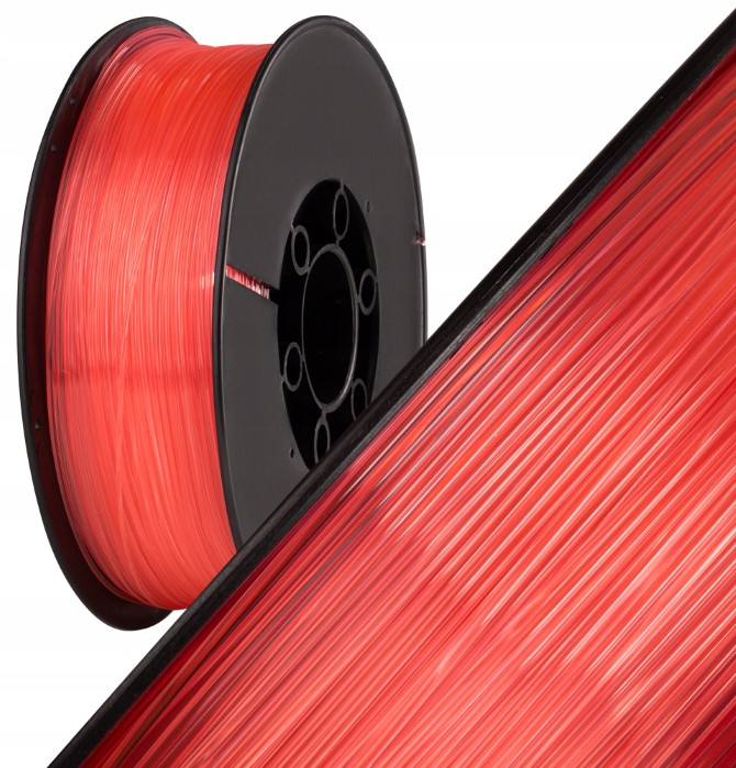 Filament Plast-Spaw PLA Crystal Malinowy 1,75mm 1kg