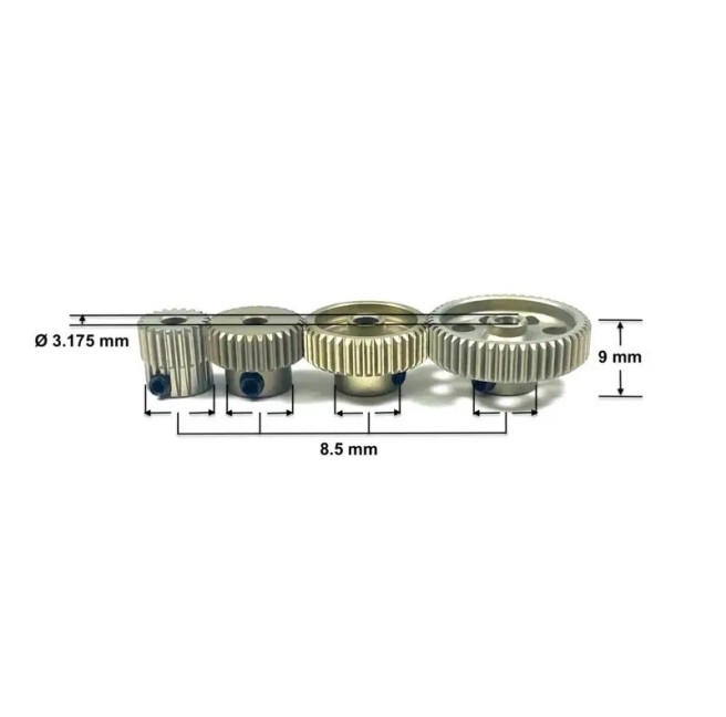 Aluminiowy moduł zębatki 0,6 - 21T Absima 2310308