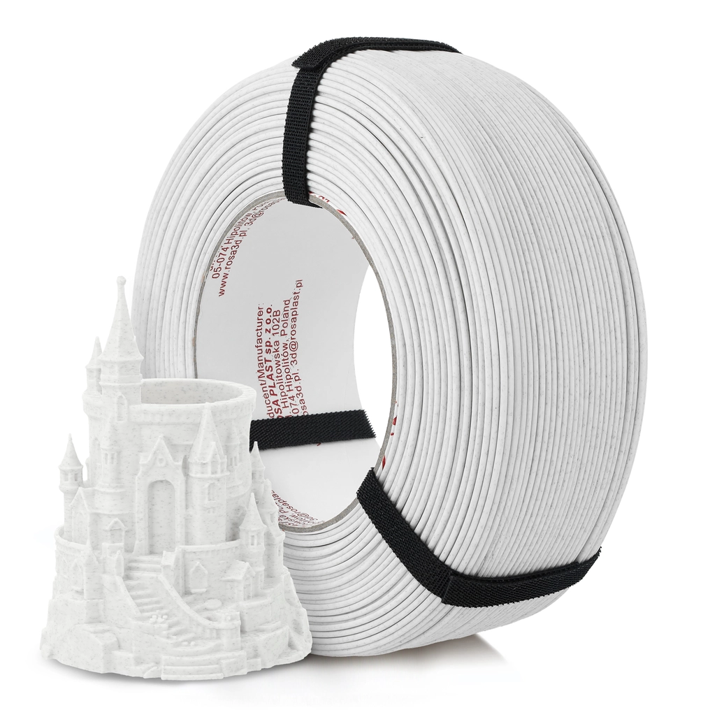 Rosa3D ReFill PLA Speed Matt Marble Carrara (white) 1,75mm 1kg