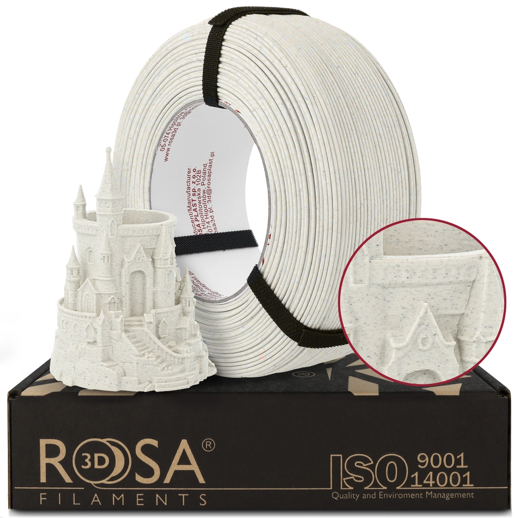 Rosa3D ReFill PLA Speed Matt Marble Ivory (warm white) 1,75mm 1kg