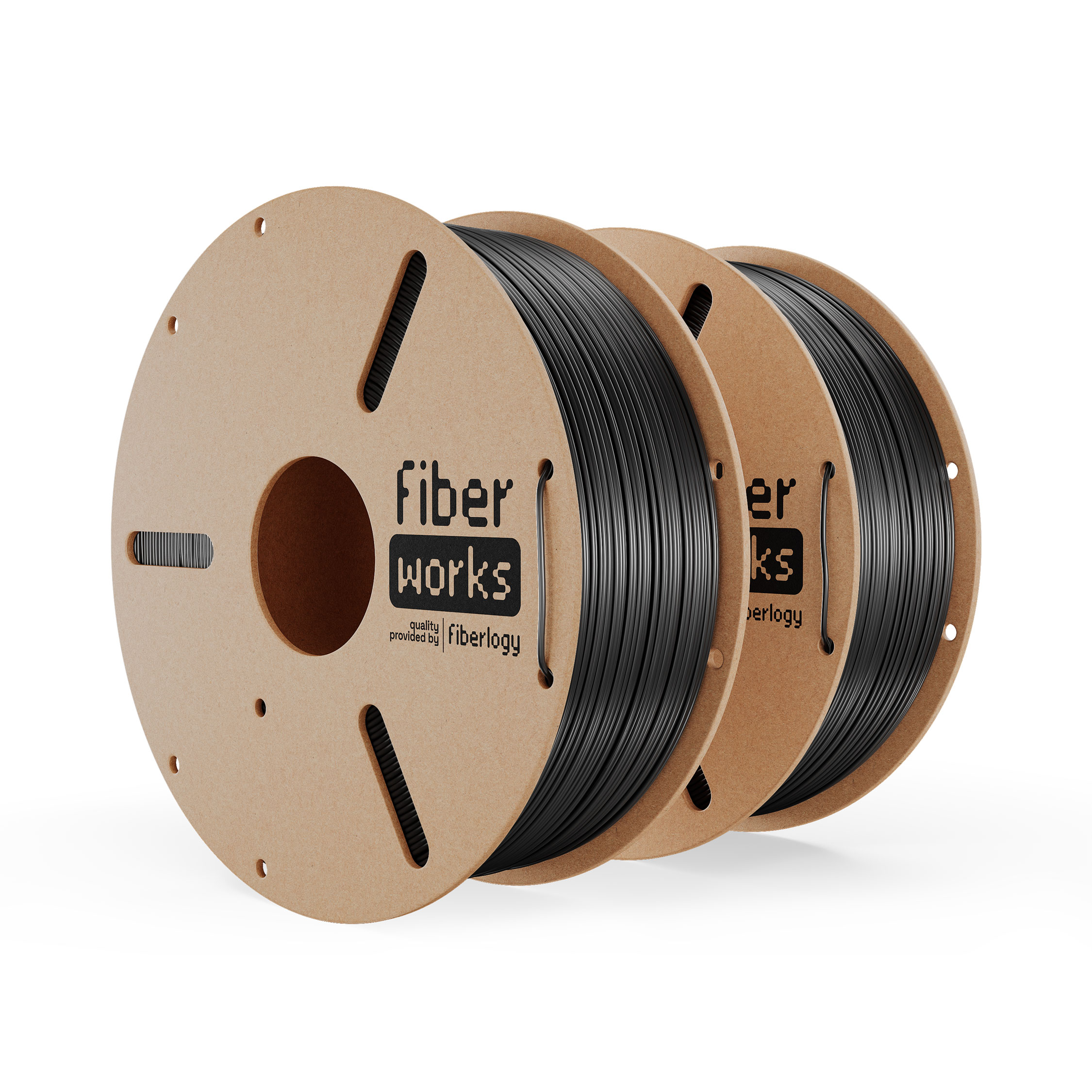 Fiberlogy FiberWORKS PETG Black RAL9005 1,75mm 2x1kg