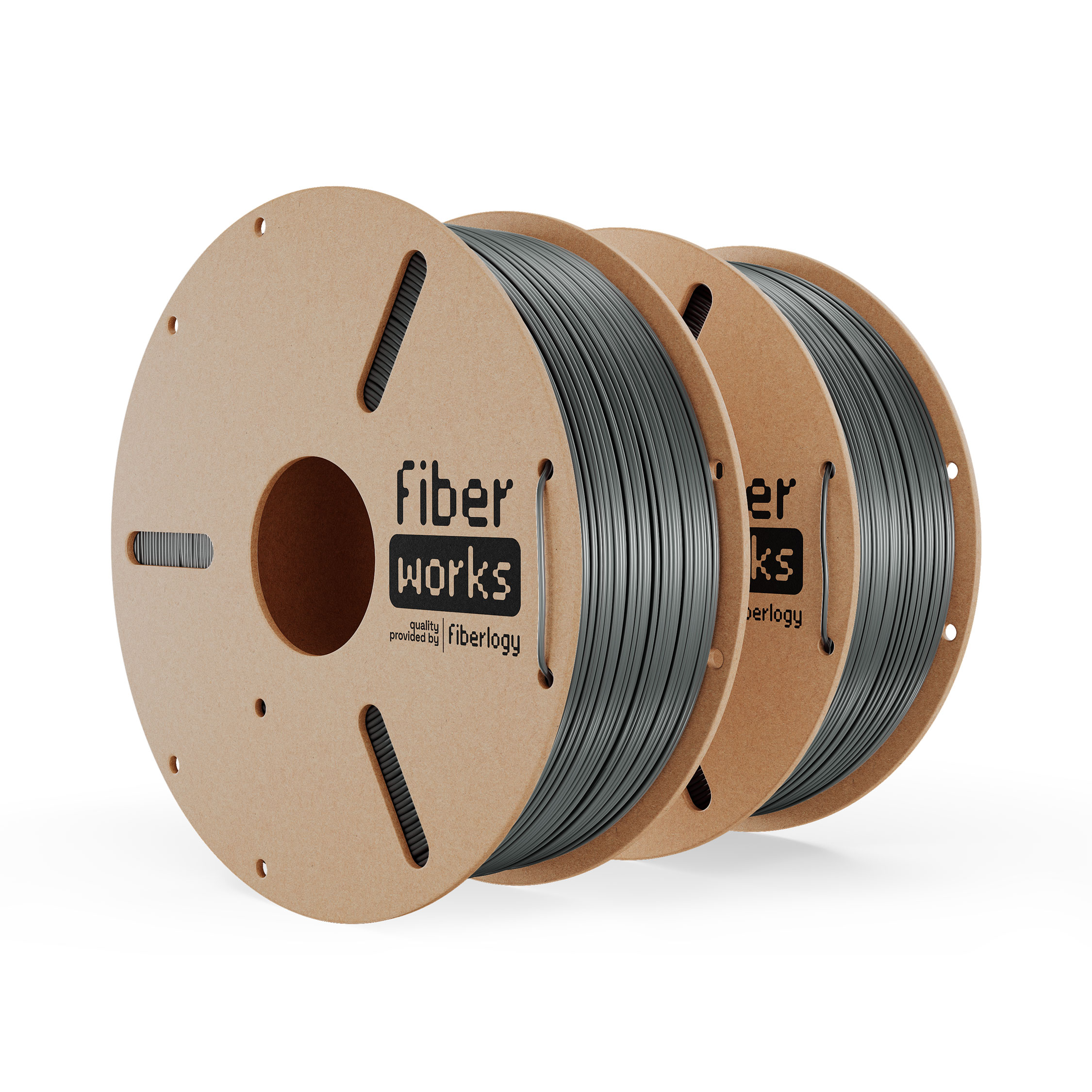 Fiberlogy FiberWORKS PETG Graphite RAL7043 1,75mm 2x1kg