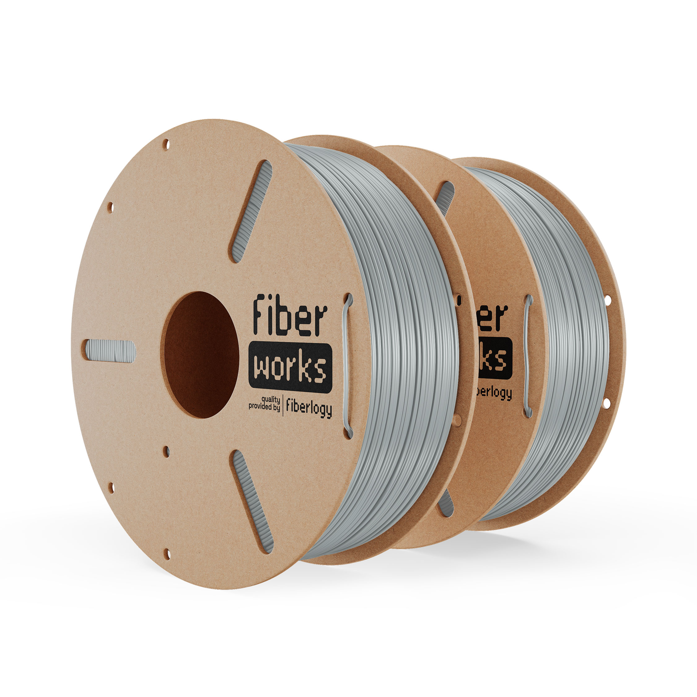 Fiberlogy FiberWORKS PETG Gray RAL7042 1,75mm 2x1kg