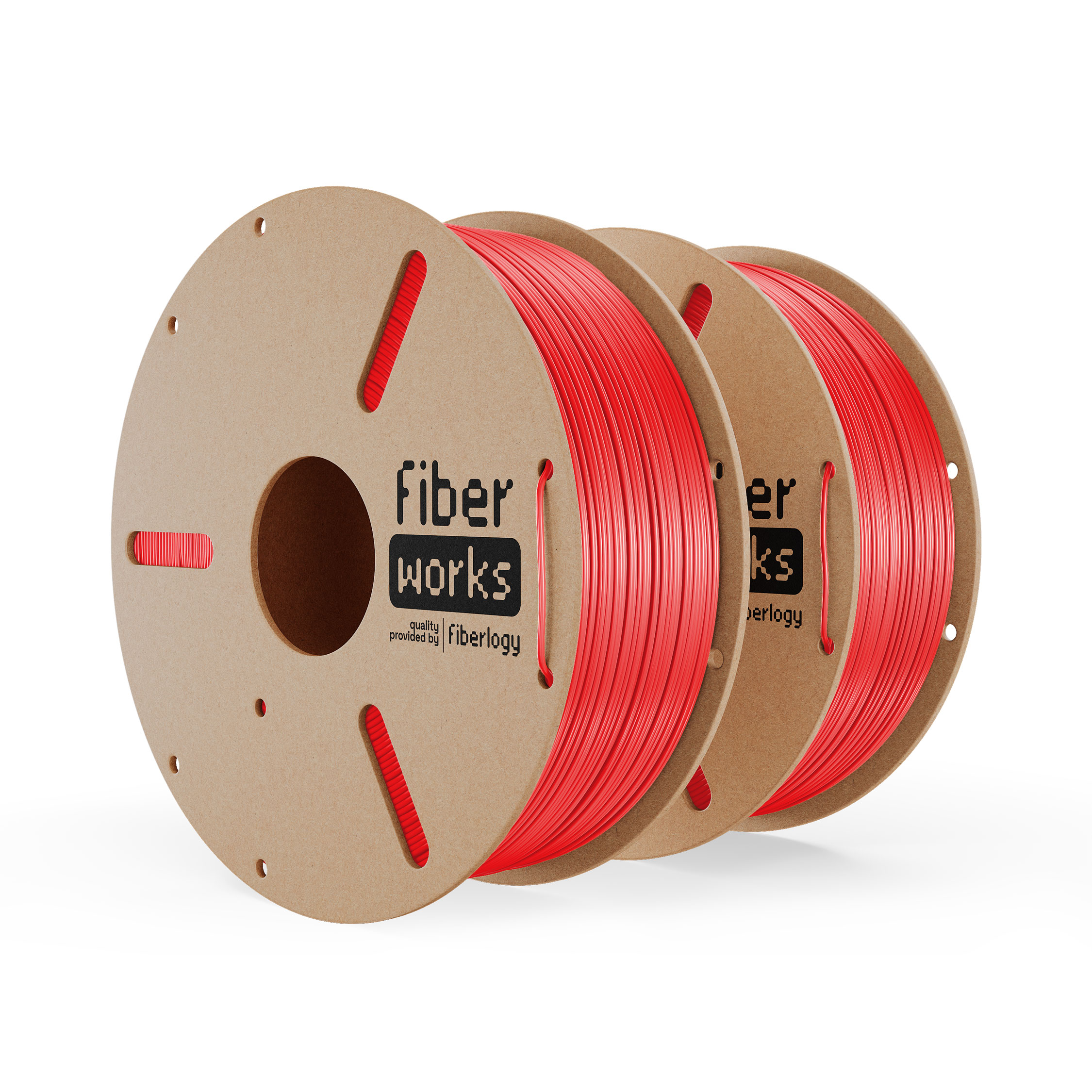 Fiberlogy FiberWORKS PETG Red RAL3020 1,75mm 2x1kg