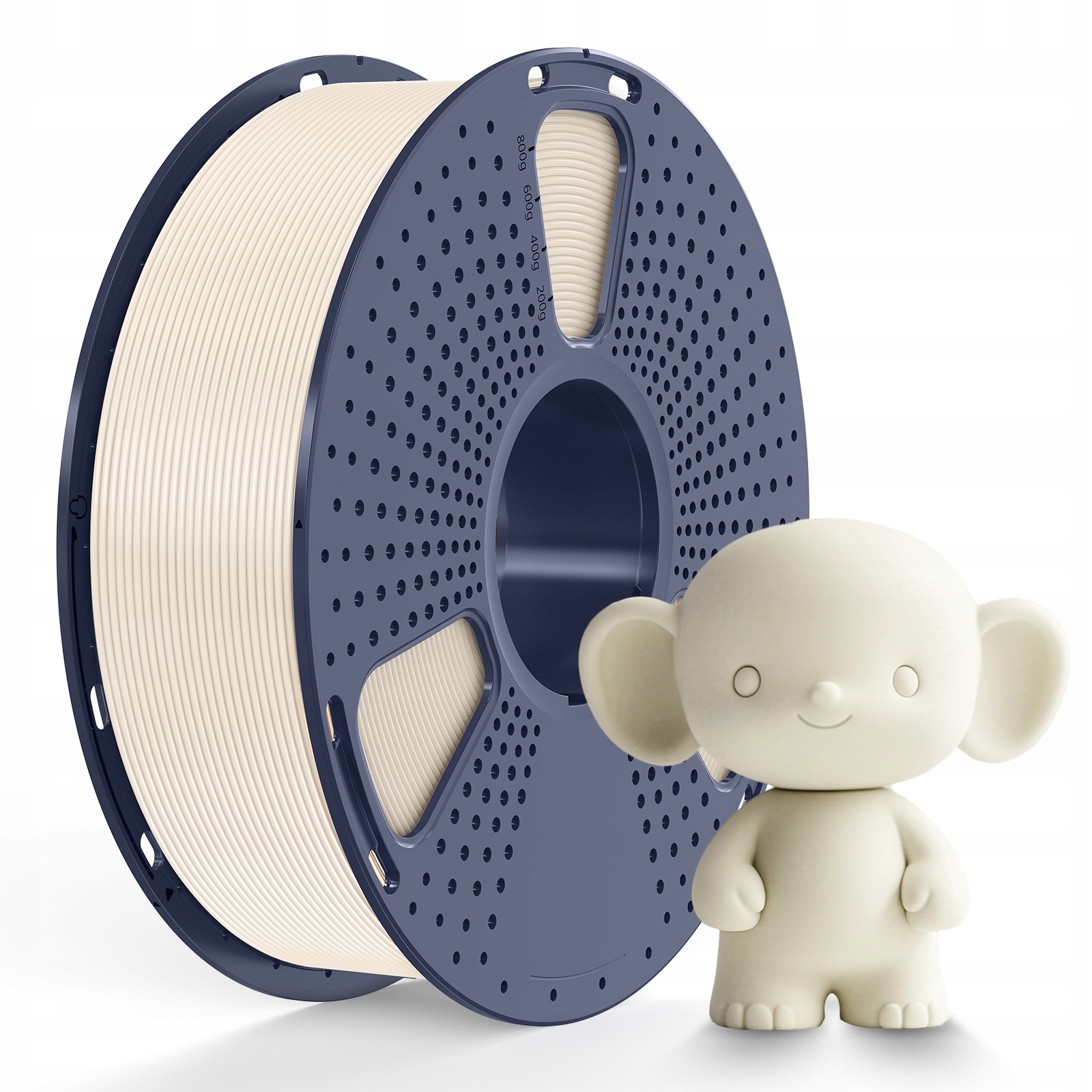 Filament Sunlu PLA Cream White Biały Kremowy 1kg 1,75mm