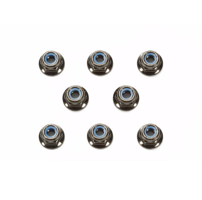 Tamiya 54642 Nakrętki zaciskowe 4mm - alu czarne 8szt