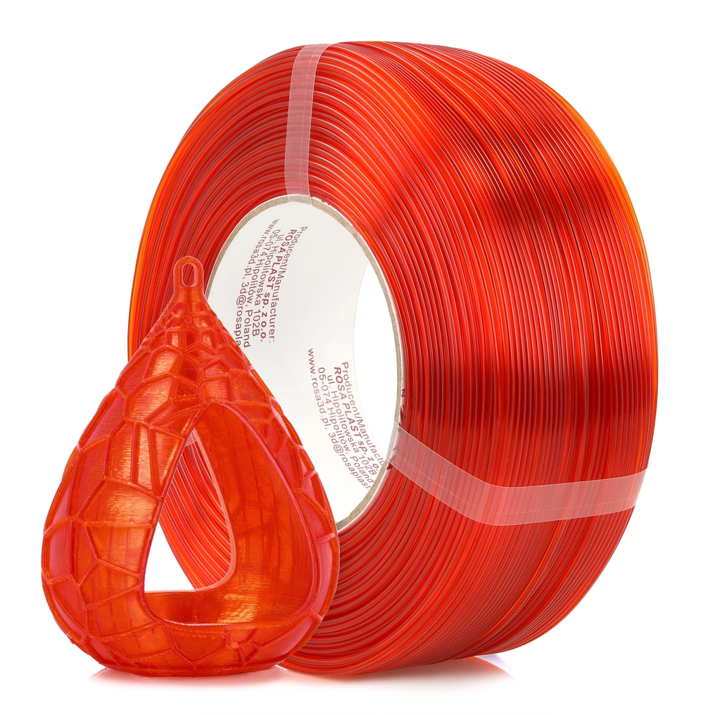 Rosa3D ReFill PET-G Standard HS Orange Transparent 1kg 1.75mm