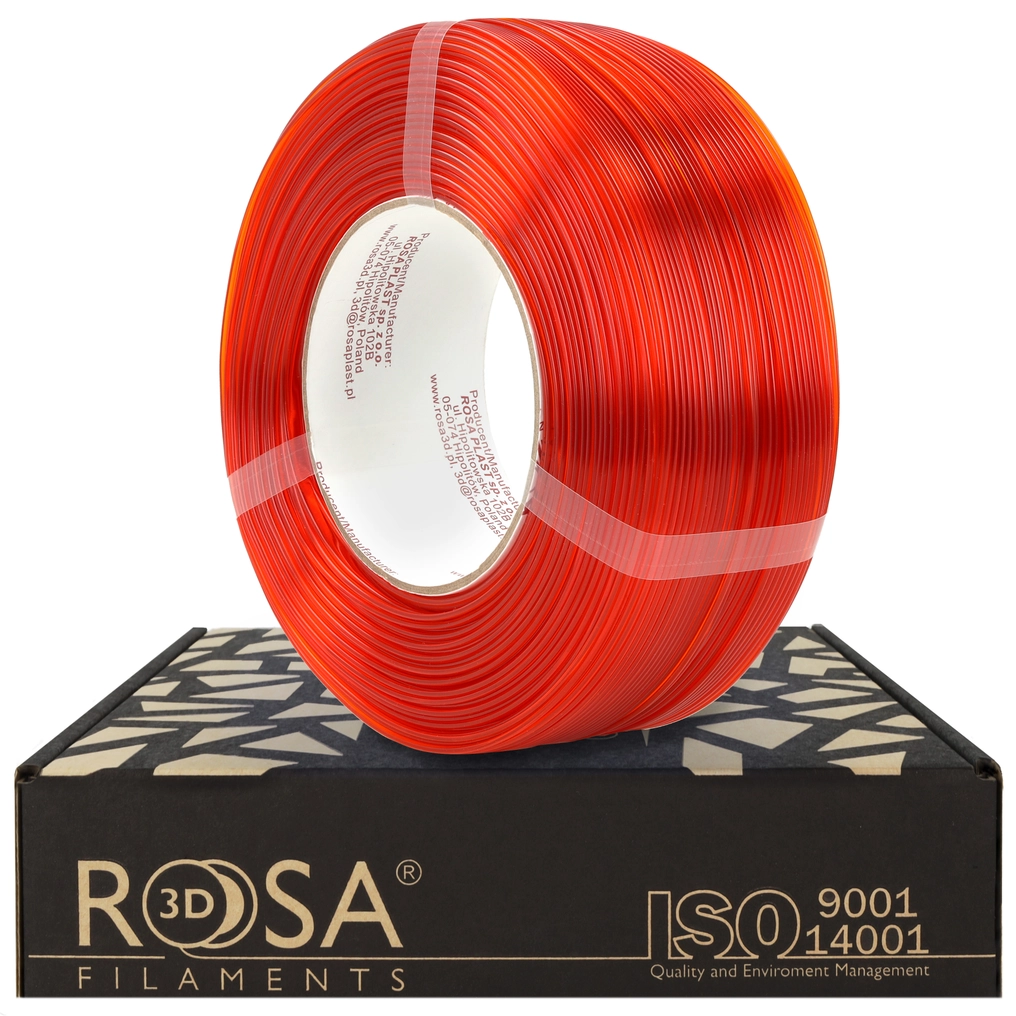 Rosa3D ReFill PET-G Standard HS Orange Transparent 1kg 1.75mm