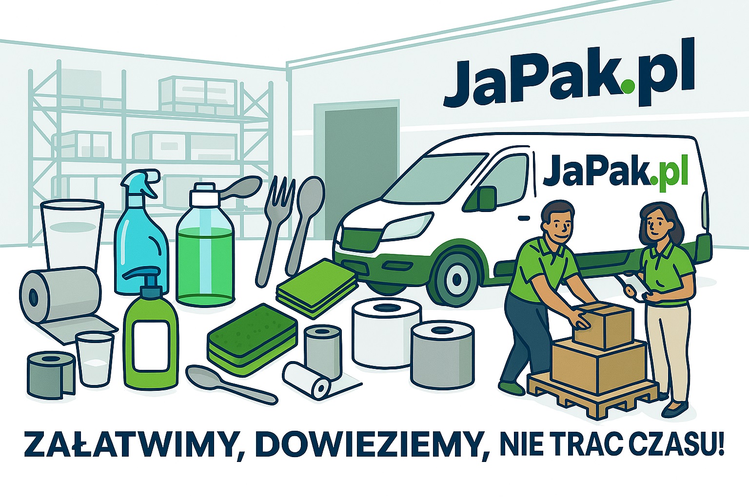 Szeroki asortyment hurtowni JaPak.pl - opakowania, chemia, artykuły higieniczne