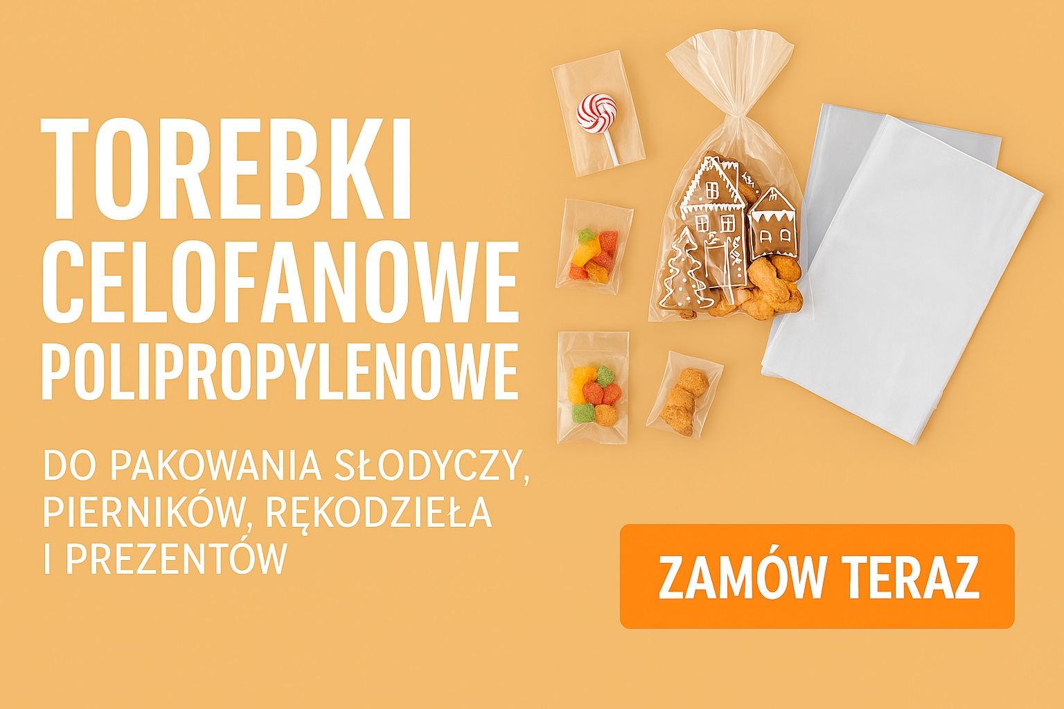 Torebki polipropylenowe celofanowe