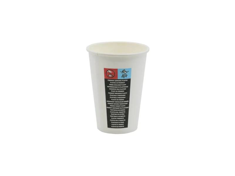 KUBEK BIAŁY PAPIEROWY 180ml 100SZT