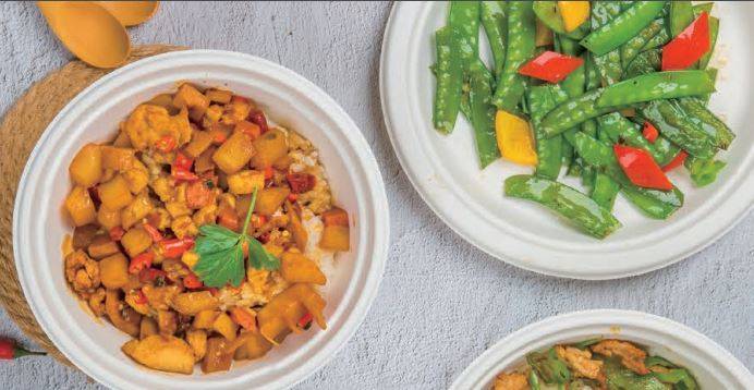 TALERZ Trzcinowy NATURA 23cm 50SZT