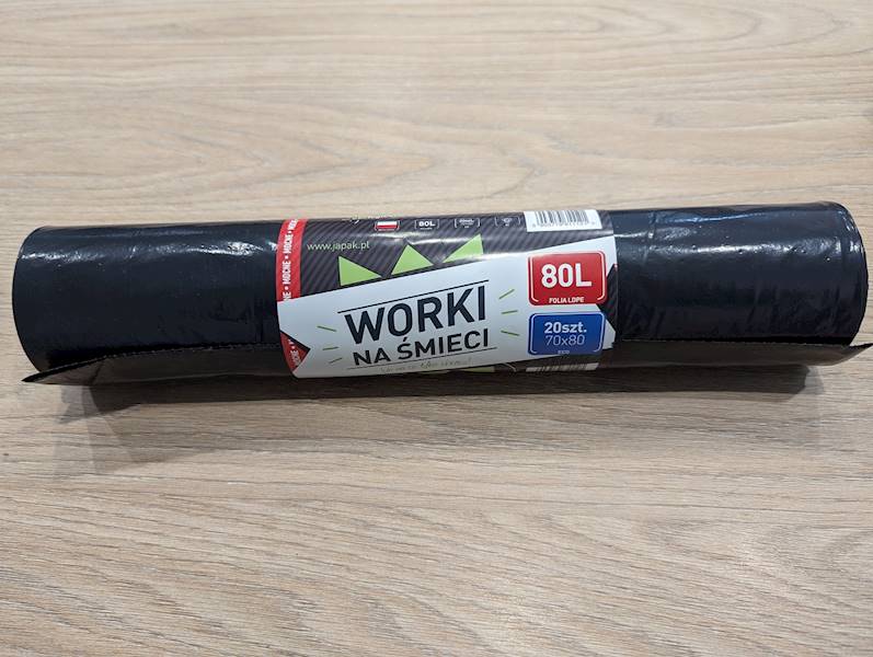 WORKI NA ŚMIECI 80L 70/80 Rolka=20szt