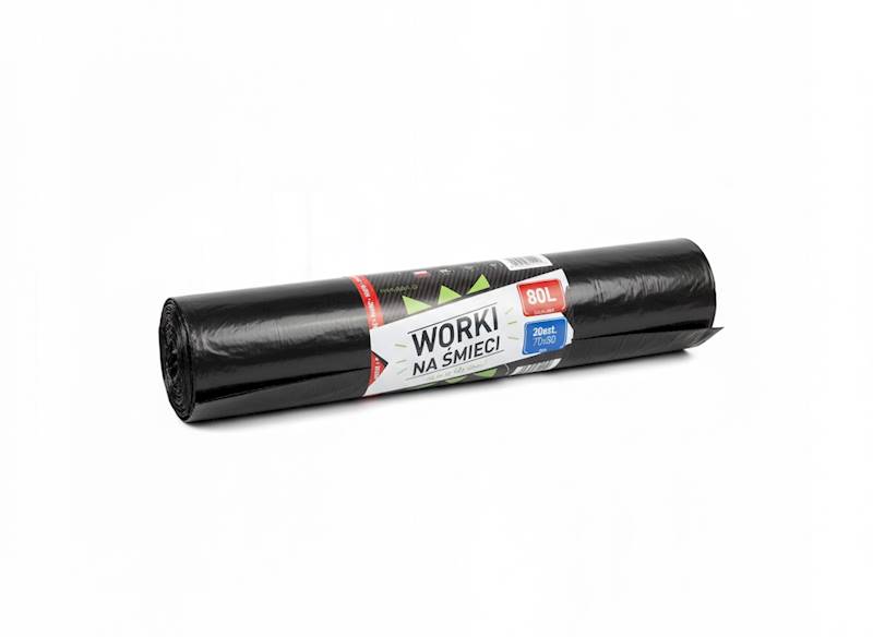 WORKI NA ŚMIECI 80L 70/80 Rolka=20szt