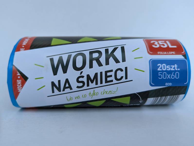 WORKI NA ŚMIECI 35L 50X60 NIEBIESKIE R=20szt