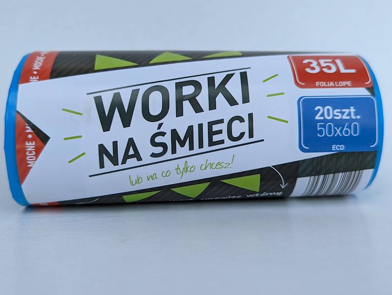 WORKI NA ŚMIECI 35L 50X60 NIEBIESKIE R=20szt