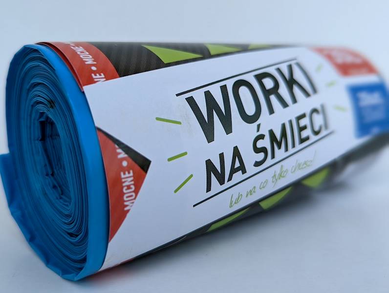 WORKI NA ŚMIECI 35L 50X60 NIEBIESKIE R=20szt