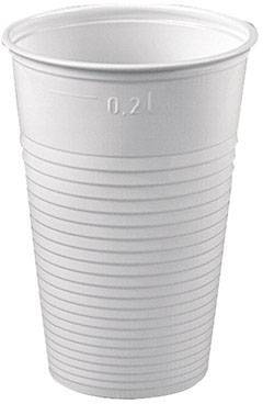 KUBEK BIAŁY DO NAPOJÓW WIELORAZOWY 200ML 100SZT