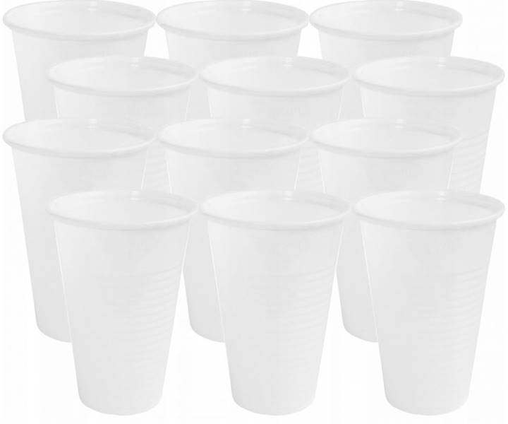 KUBEK BIAŁY DO NAPOJÓW WIELORAZOWY 200ML 100SZT