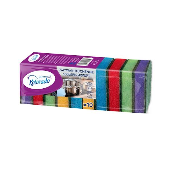 GĄBKA KUCHENNA ZMYWAK KOLORADO 10szt