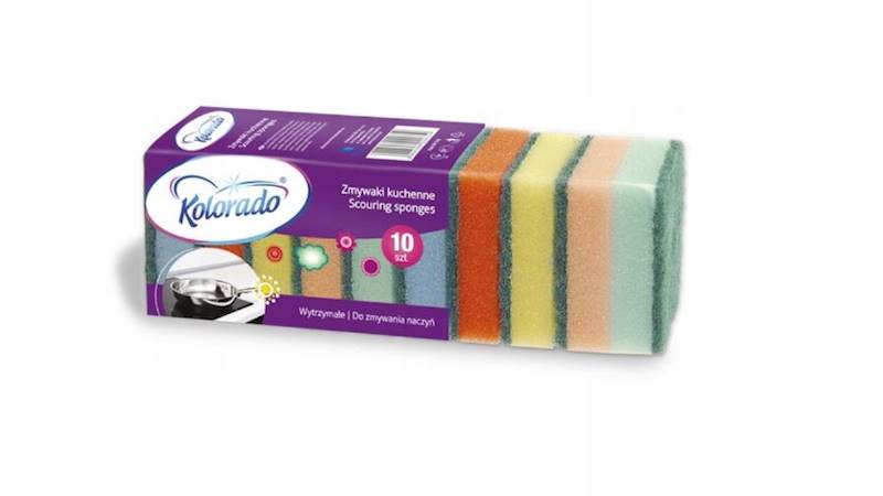 GĄBKA KUCHENNA ZMYWAK KOLORADO 10szt