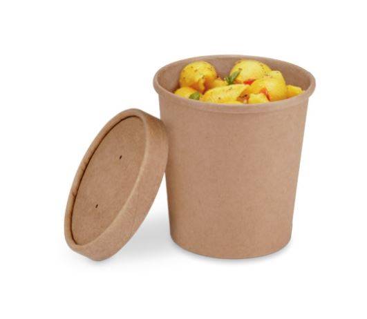 POJEMNIK PAPIEROWY BRĄZOWY 450ml 25SZT
