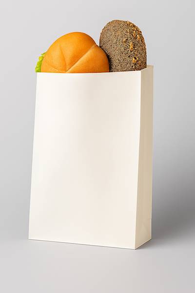 TORBA FAŁDOWA BIAŁA 25X12/5 1000SZT