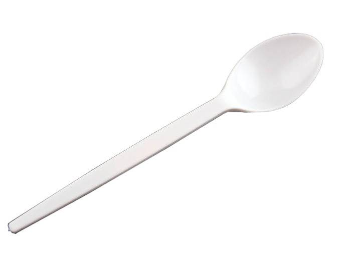 ŁYŻECZKA BIAŁA Wielorazowa 12cm 100szt K20