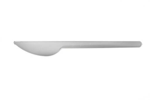 NÓŻ BIAŁY Wielorazowy 17cm 100szt K54