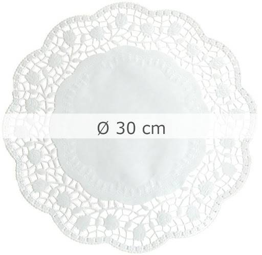 SERWETKI OZDOBNE AŻUROWE FI30 100SZT