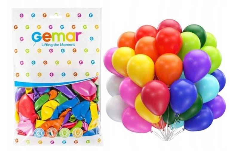 BALON PASTELOWY MIX KOLORÓW 10" FI26cm 100szt