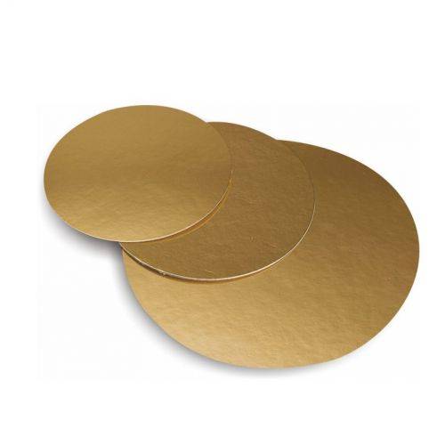 PODKŁAD TORTOWY ZŁOTY FI12cm 1SZT OP200