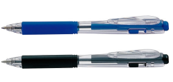 DŁUGOPIS PENTEL BK437-C AUTOMAT. CZARNY/NIEBIESKI