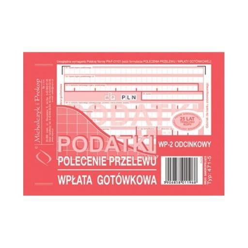 POLECENIE PRZELEWU A6 PODATKI 471-5