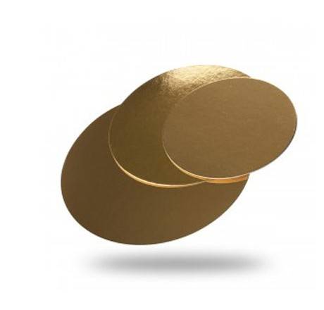 PODKŁAD TORTOWY ZŁOTY FI28cm 1SZT OP100