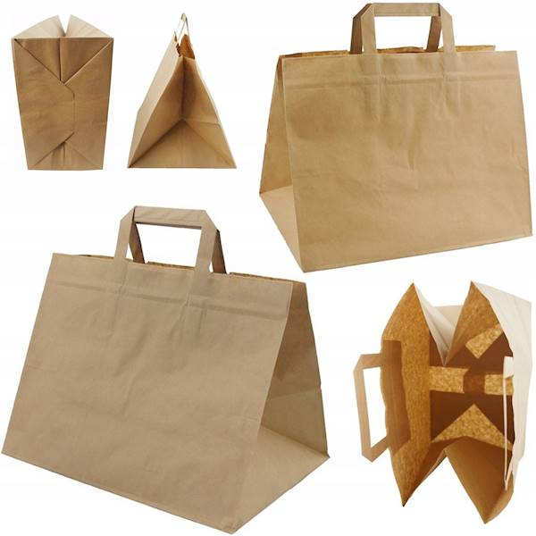 TORBA PAPIEROWA BRĄZ 320/220/250 25szt K200