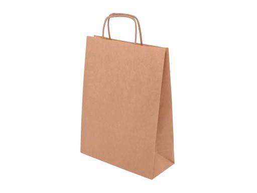 TORBA PAPIEROWA BRĄZ 240/110/320 25szt K250