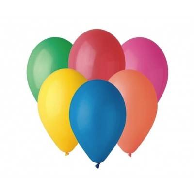 BALON PASTELOWY MIX KOLORÓW 10" FI26cm 20szt G90