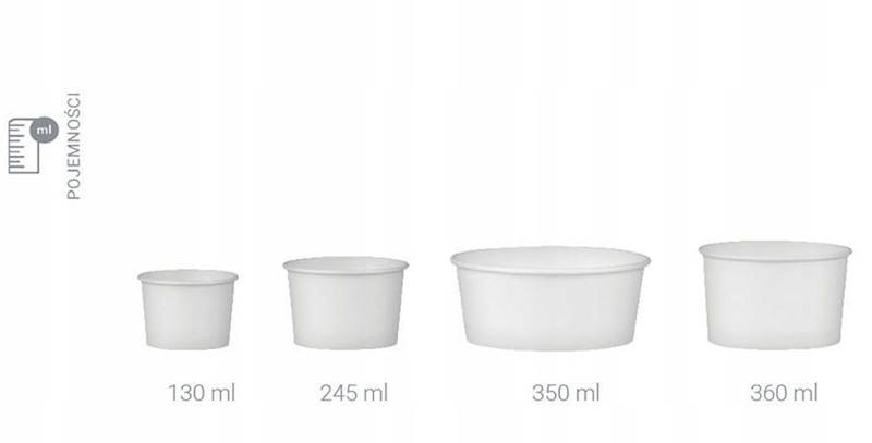 POJEMNIK NA LODY ICE CREAM 360ml 25SZT