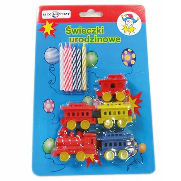 ŚWIECZKA URODZINOWA POCIĄG 5+6SZT