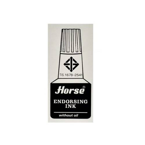 TUSZ DO STEMPLI CZARNY / niebieski 30ml HORSE