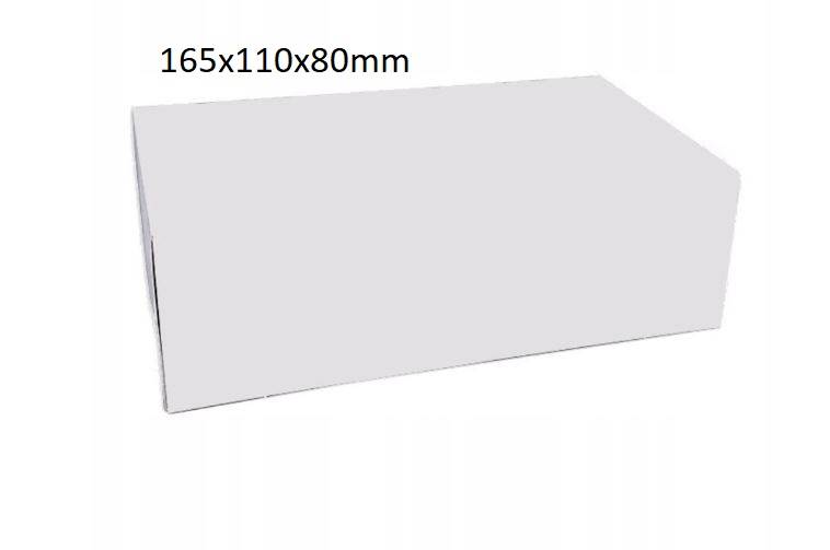 PUDEŁKO TORTOWE BIAŁE KLEJONE 16x11x8 1szt OP50