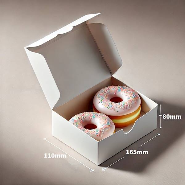 PUDEŁKO TORTOWE BIAŁE KLEJONE 16x11x8 1szt OP50