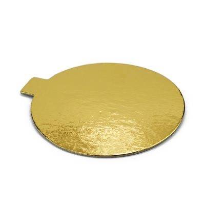 PODKŁAD TORTOWY ZŁOTY FI8cm 1SZT OP200