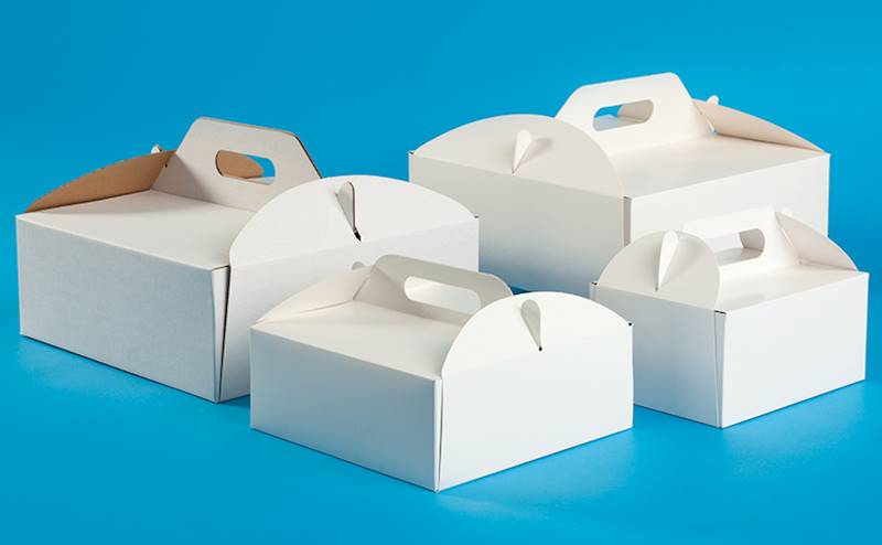 KUFEREK PAPIEROWY biały 22/22/12cm 25szt